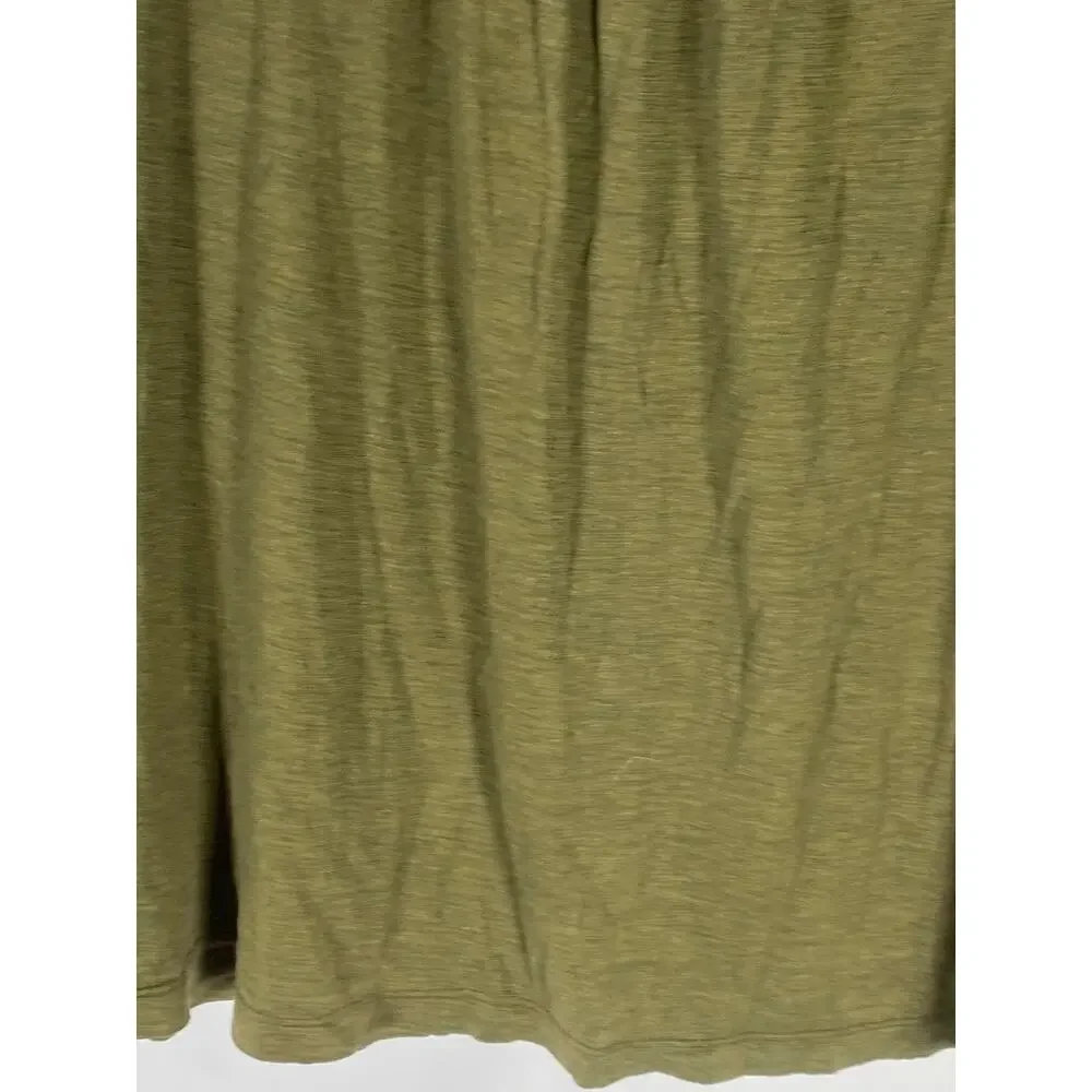 EILEEN FISHER Women's Olive Green Scoop-Neck Solid Silk-Cotton Tank Top SZ S - Picture 7 of 10